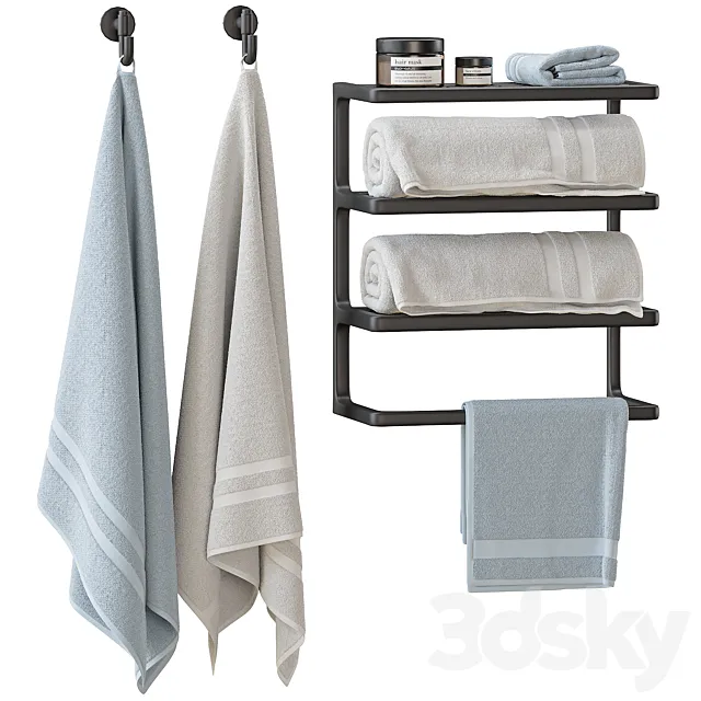 Towels set 2 3D Model