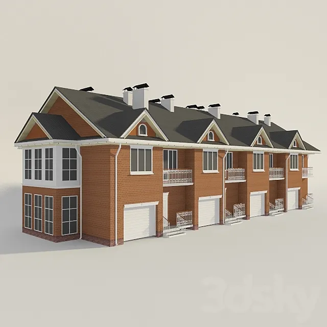 Townhouse 3DModel - 3DSKY Decor Helper