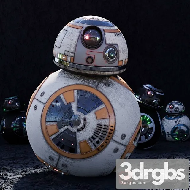 Toy Bb8 Highpoly Hd Starwarsdroid 3D Model Download