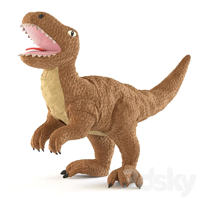 Toy dinosaur IKEA JATTELIK YETTELIK 3D Model Toy dinosaur IKEA JATTELIK YETTELIK 3D Model