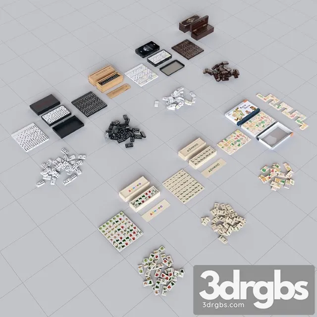 Toy Dominoes 3D Model Download