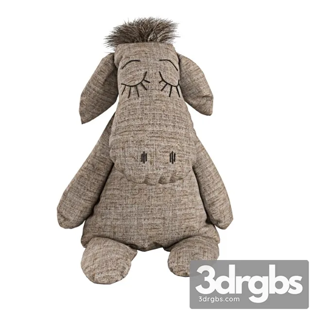 Toy Donkey Fabric 3D Model Download