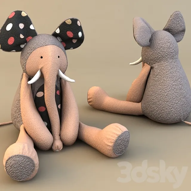 Toy elephant 3DModel Toy elephant 3DModel