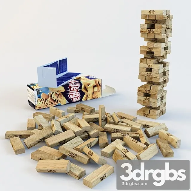 Toy Jenga 3D Model Download
