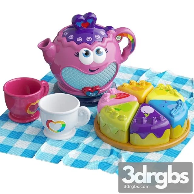 Toy Leapfrog Tea Set 3D Model Download - 3DSKY Decor Helper