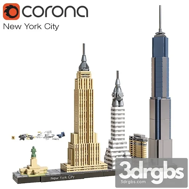 Toy Lego New York City  3D Model Download