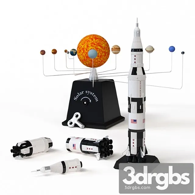 Toy New Ray Rocket 3D Model Download