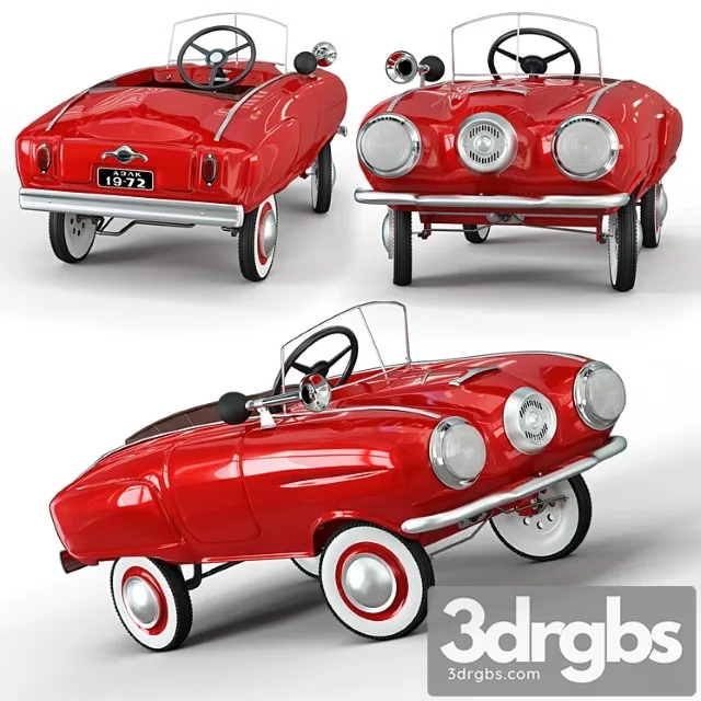 Toy Pedal Moskvich 3D Model Download