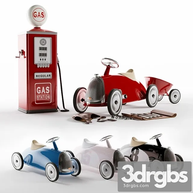 Toy Roadster Scoot Baghera 3D Model Download