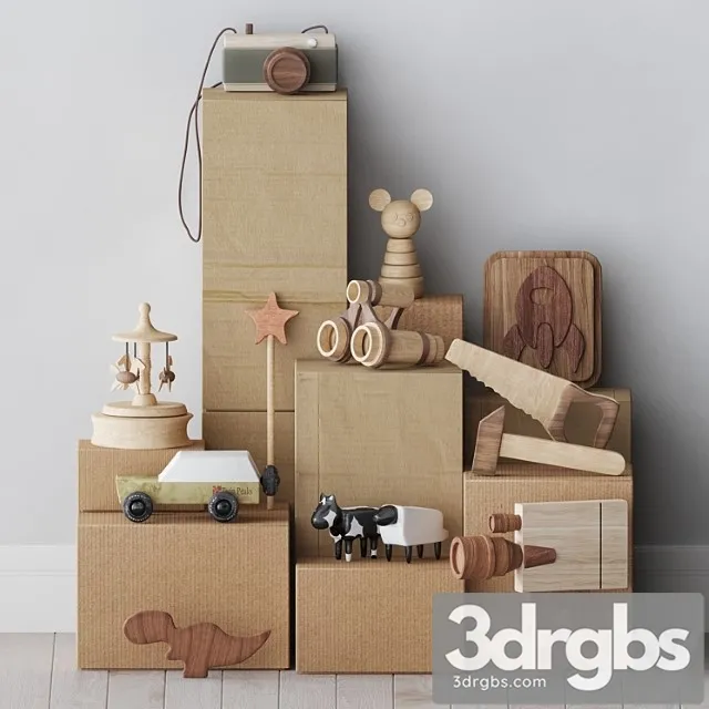 Toy Toy set 001 3D Model Download