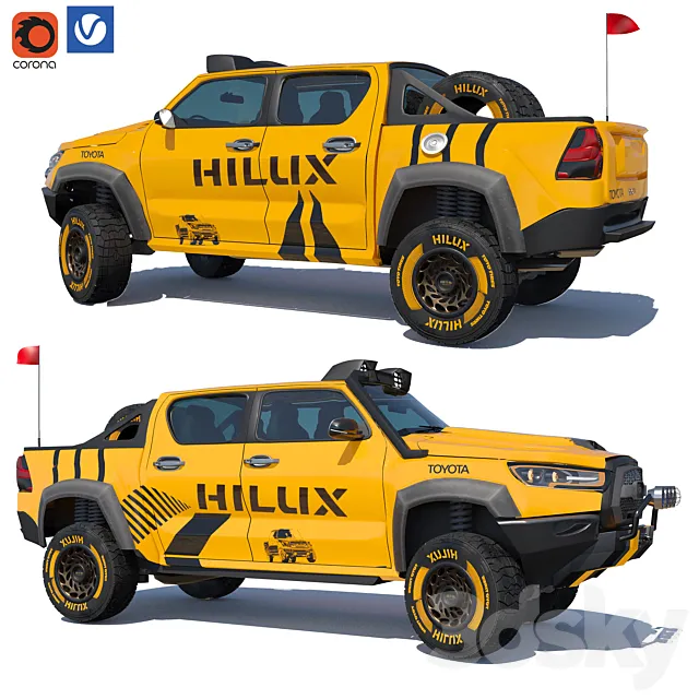 TOYOTA HILUX 3D Model