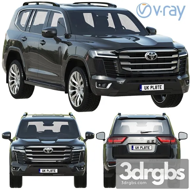 Toyota Land Cruiser 300 3D Model Download