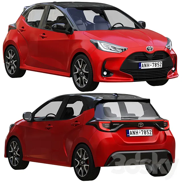 Toyota Yaris 2020 3D Model