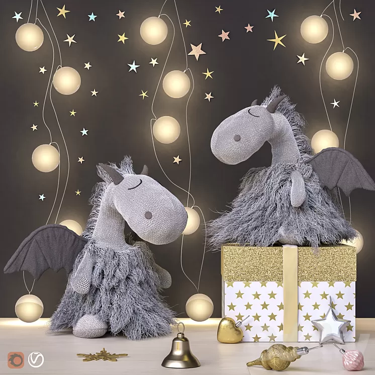 Toys and dekor set 42 3D Model Toys and dekor set 42 3D Model