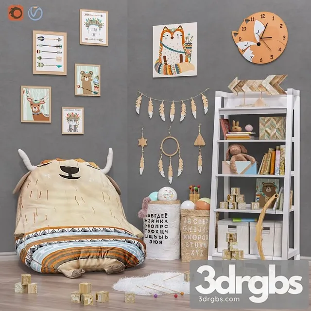 Toys and Furniture 2 Options Set 29 3D Model Download