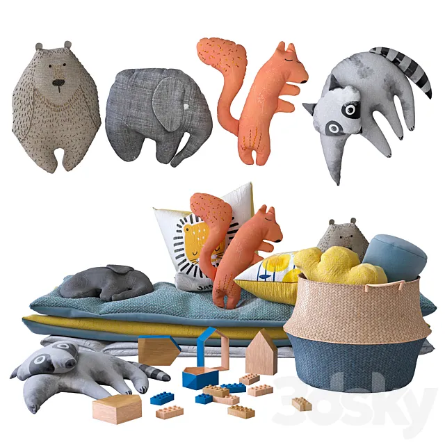 Toys And Furniture Set – 01 3D Model