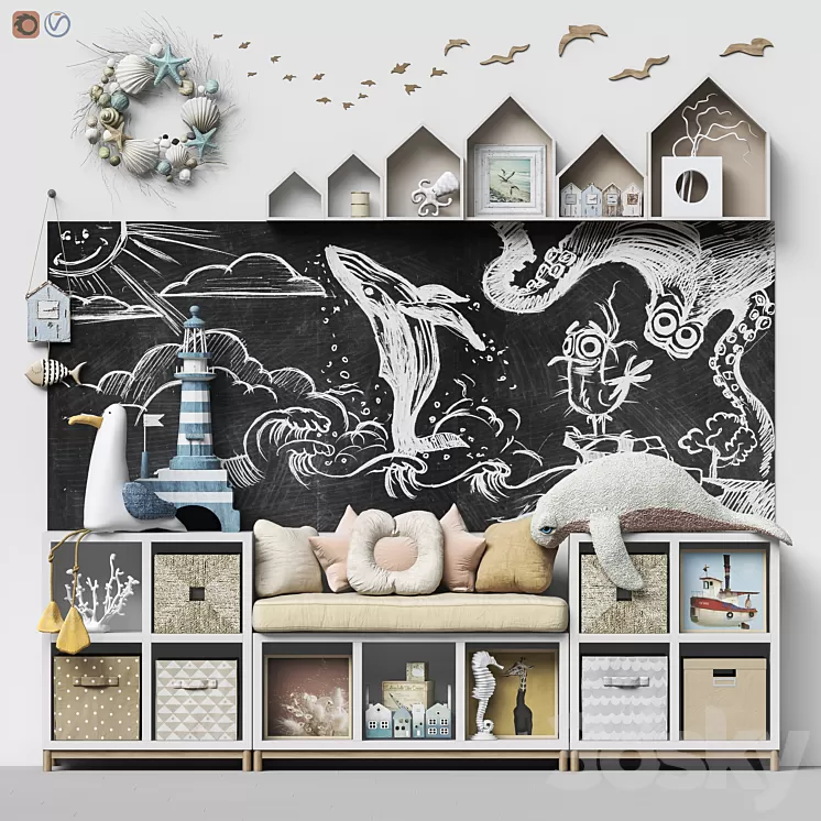 Toys and furniture set 110 3D Model