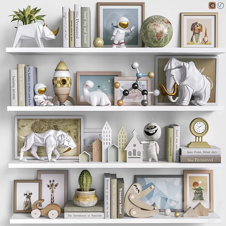 Toys and furniture set 116 3D Model Toys and furniture set 116 3D Model