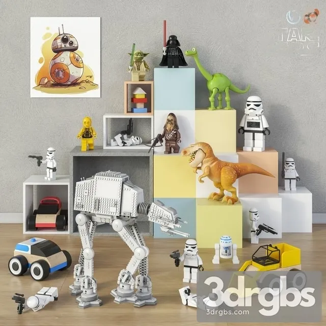 Toys And Furniture Set 12 3D Model Download Toys And Furniture Set 12 3D Model Download