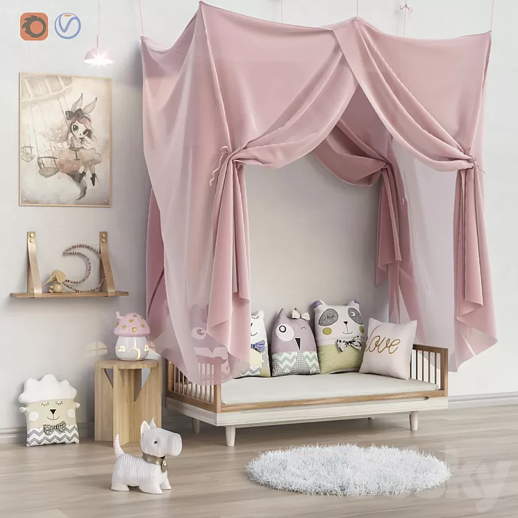 Toys and furniture set 23 3D Model