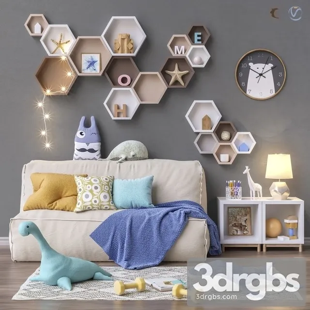 Toys And Furniture Set 28 3D Model Download Toys And Furniture Set 28 3D Model Download