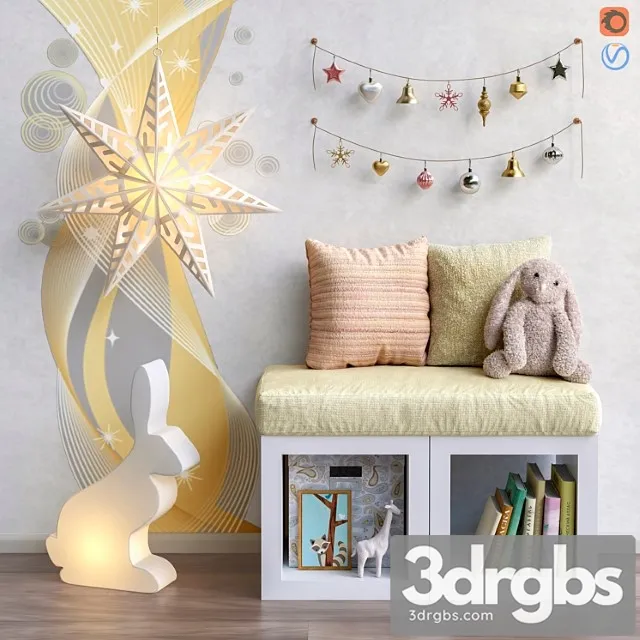 Toys and furniture set 40 3D Model Download