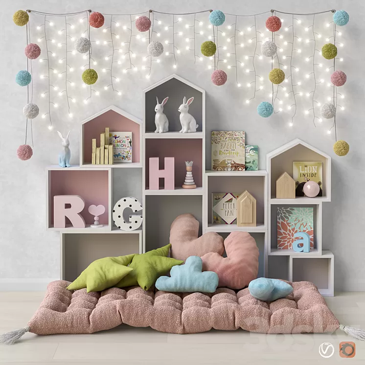 Toys and furniture set 41 3D Model