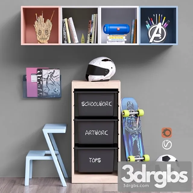 Toys and Furniture Set 49 3D Model Download