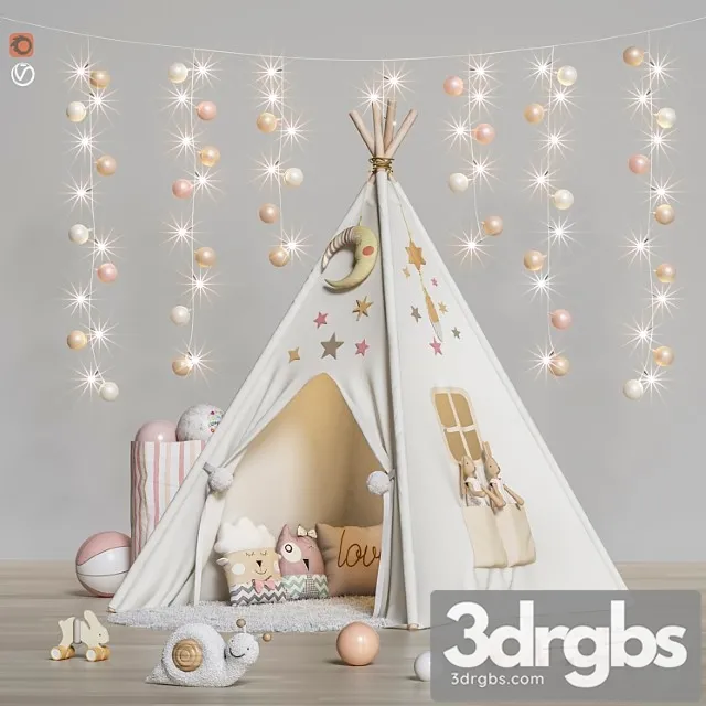 Toys and Furniture Set 63 3D Model Download