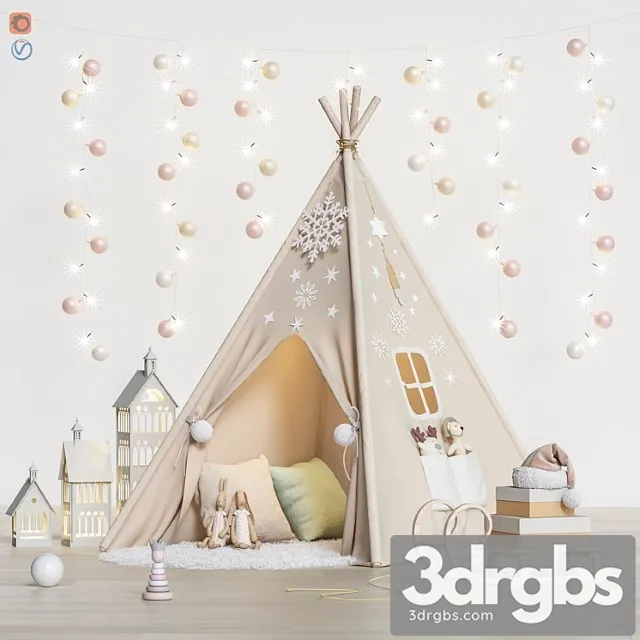 Toys and Furniture Set 64 3D Model Download