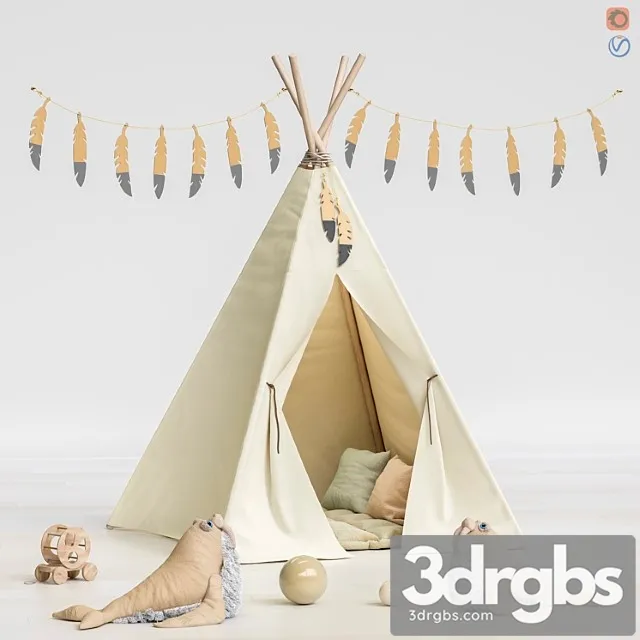 Toys and furniture set 66 3D Model Download