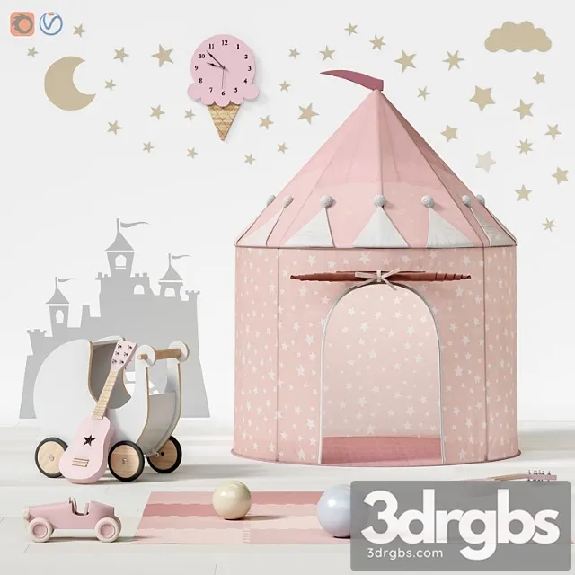 Toys and furniture set 69 3D Model Download