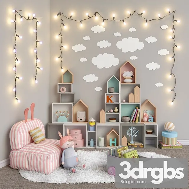 Toys and Furniture Set 7 3D Model Download