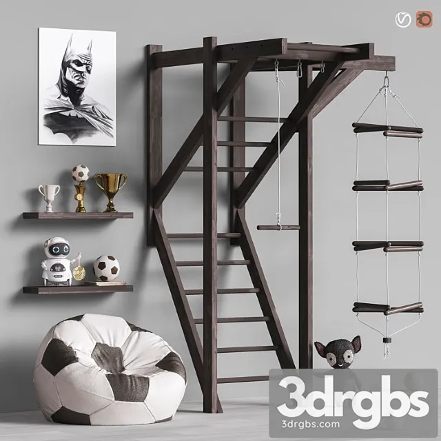 Toys and furniture set 80 3D Model Download