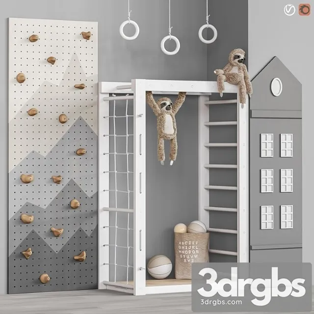 Toys and furniture set 81 3D Model Download