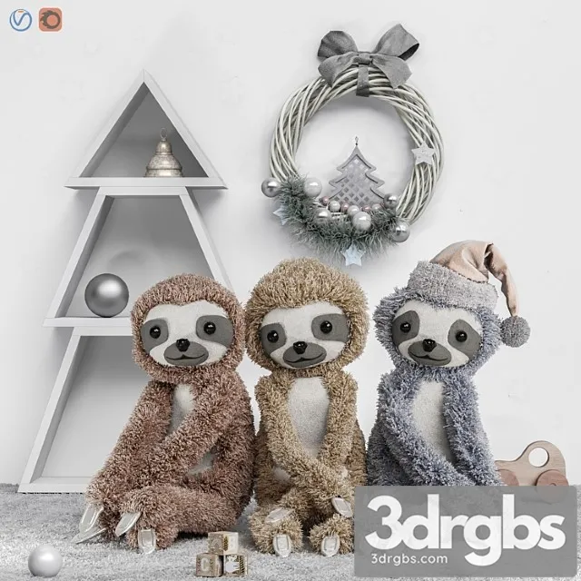 Toys and Furniture Set 85 3D Model Download