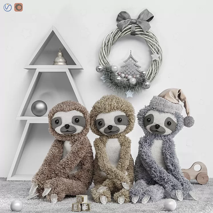 Toys and furniture set 85 3D Model