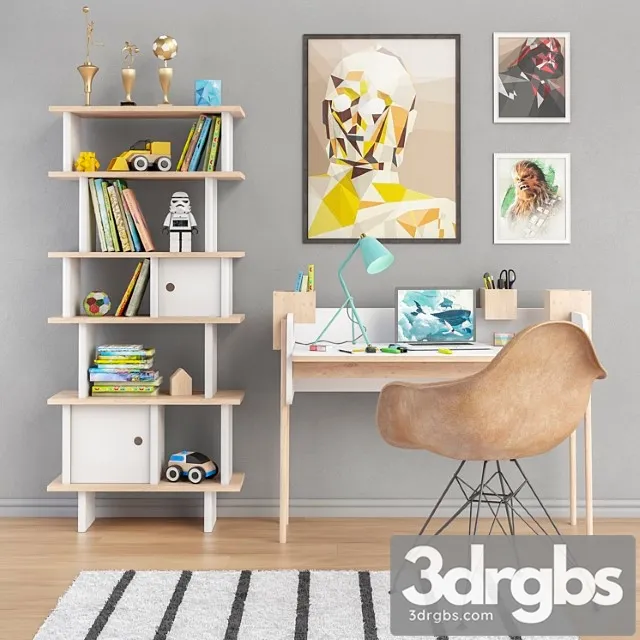 Toys and furniture set 9 2 3D Model Download