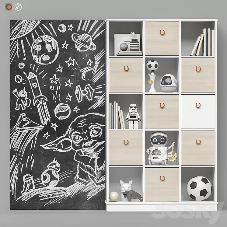 Toys and furniture set 93 3D Model