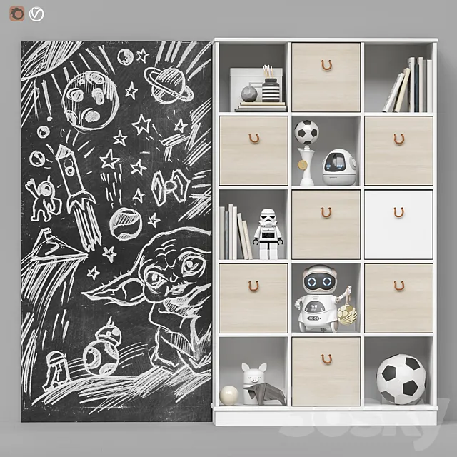 Toys and furniture set 93 3DModel Toys and furniture set 93 3DModel