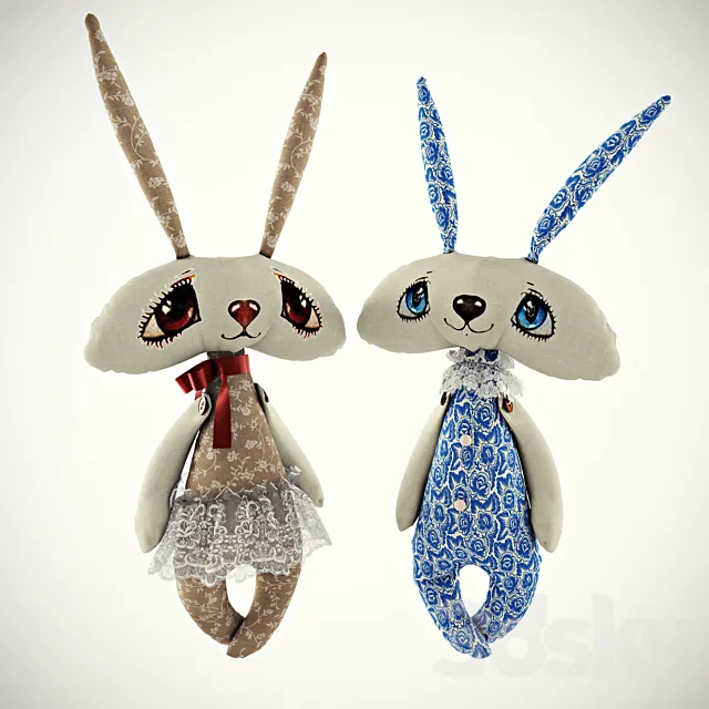 Toys Bunnies 3DModel Toys Bunnies 3DModel