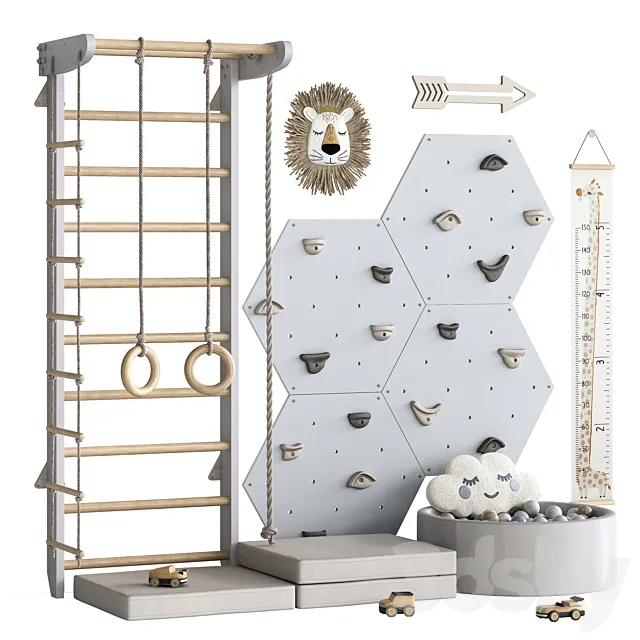 Toys decor and furniture for children’s 14 3D Model