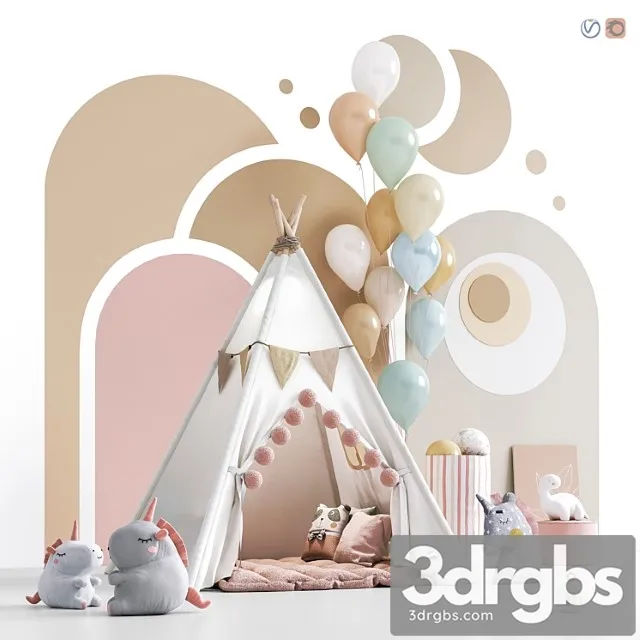 Toys Decor And Furniture For Childrens Room 135 3D Model Download