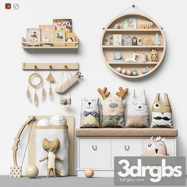 Toys Decor And Furniture For Childrens Room 99 3D Model Download