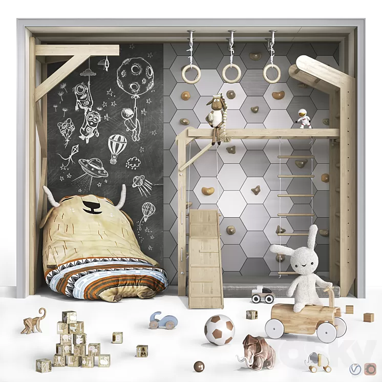 Toys  decor and furniture for nursery 131 3D Model Free Download