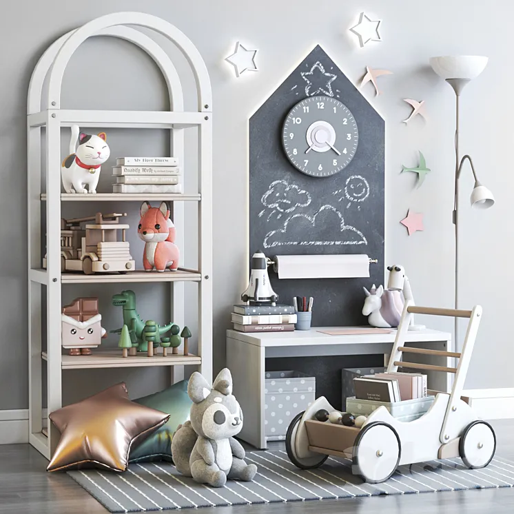 Toys for the nursery 3D Model Free Download