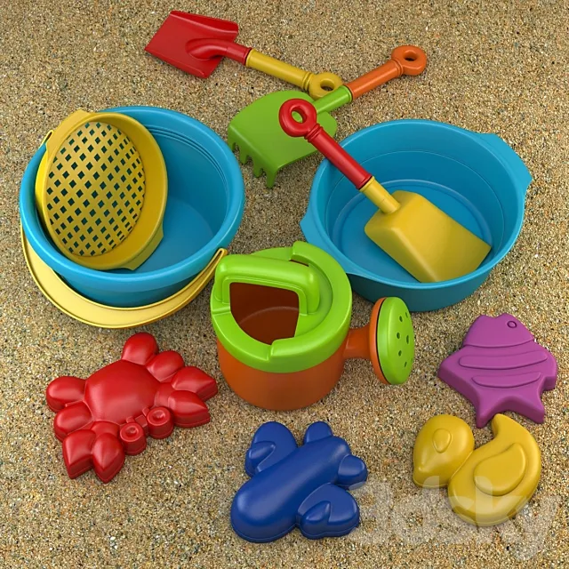 Toys for the sandbox 3D Model Toys for the sandbox 3D Model