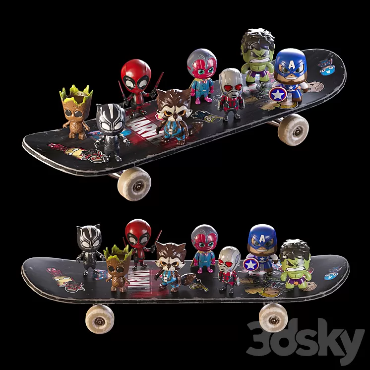 Toys MARVEL 3D Model Toys MARVEL 3D Model