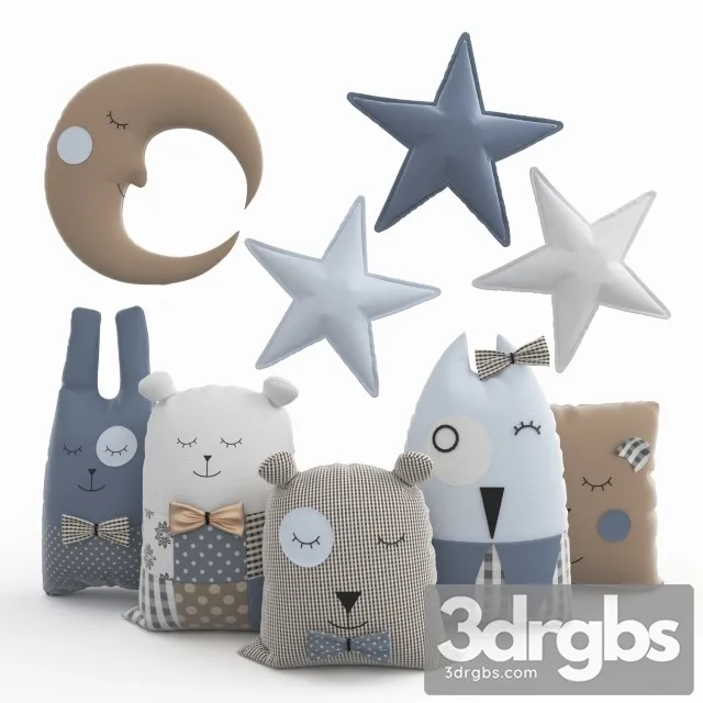 Toys Pillow 3D Model Download