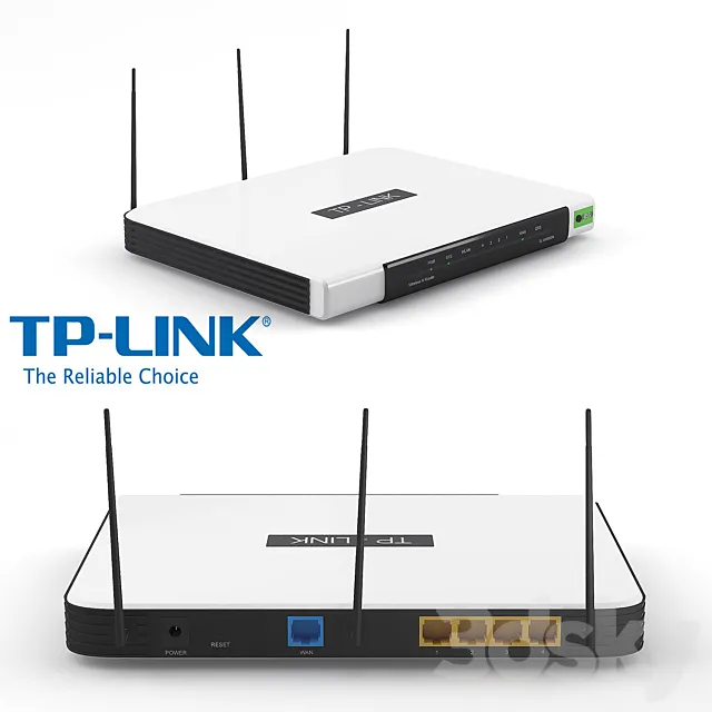 TP Link Wifi Router 3D Model